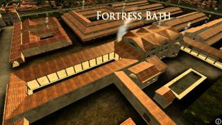 Animation of ancient Roman Fort in Caerleon Wales [upl. by Maxwell]