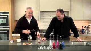 How to make a frappé coffee using an aerolatte milk frother [upl. by Sonafets]