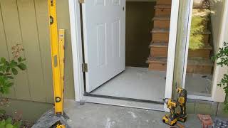 Jeld Wen Front Door Installation  Really crappy products and craftsmanship PART 1 [upl. by Naejamron]