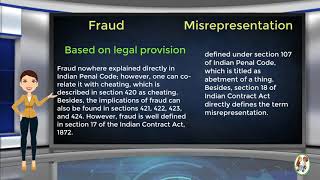 What is Difference Between Fraud amp Misrepresentation [upl. by Annavahs324]