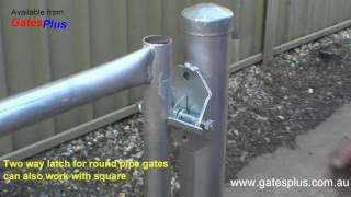 Gate Latch 2 way for round pipe and square [upl. by Erminie944]