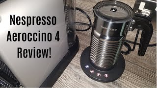 Nespresso Aeroccino 4 Milk Frother Review  Worth upgrading from the Aeroccino 3 [upl. by Naruq]