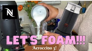 How To Foam Milk With Aeroccino 3 Make Coffee With Foam Tips amp Tricks  Easy Foamed Latte Recipe [upl. by Terrance289]