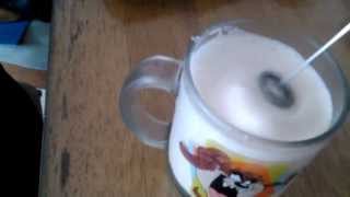 Aerolatte Review Frothing Cold Milk In Under 1 Minute [upl. by Yenahc462]